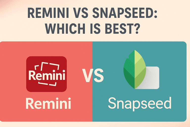 Remini vs Snapseed: Full Editing Review 2025